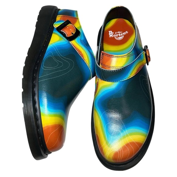 Dr Martens Isham Slip-On Clog Mule Genix Nappa Leather Heat Map 8 Us M , 9 US L - Picture 6 of 10